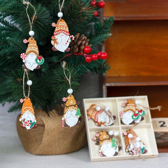 12 шт. рождественский пряничный знак из дерева рождественский имбирный человечек подвесное украшение рождественская елка подвеска для праздничного домашнего декора