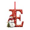 2D 26 Letter  Christmas Ornaments Acrylic Flat Christmas Tree Home Decorations Ornaments