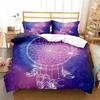 Dreamcatcher Duvet Cover Set Boho Mandala Bedding Set for Girls Adults Purple Dream Catcher Comforter Cover Soft Polyester