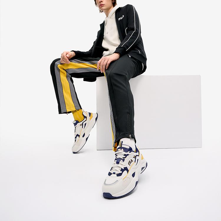 Fila Ткань Rayflide Синтетическая кожа Удобные Спортивные Амортизирующие Легкие Низкие Кроссовки для Повседневной Носки Мужские Повседневные Кроссовки F12M242121FCO