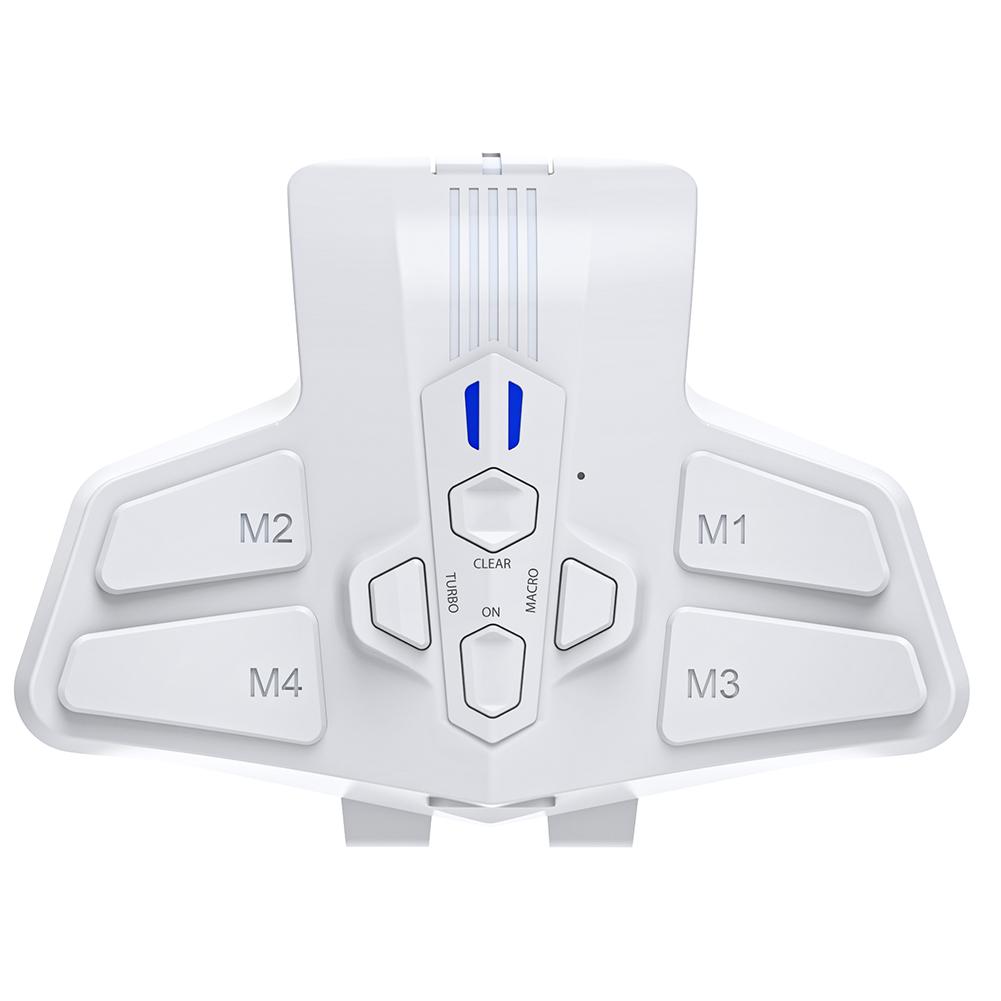 Программируемый комплект для переназначения кнопок на задней панели геймпада PS5 DualSense для ПК, задние кнопки с функцией турбо и макро, RGB накладки-лепестки на заднюю панель