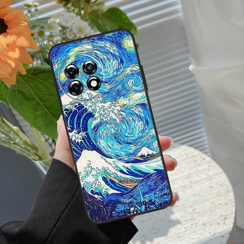 The Great Wave Case For OnePlus 10 Pro 13 12 11 13T 13R 12R 10T 8T Nord CE 2 3 4 Lite N20 N30 Nord 5 Cover