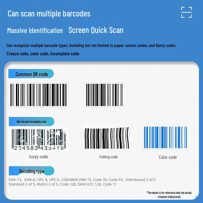 NTEUMM 1D 2D Barcode Scanner Gun