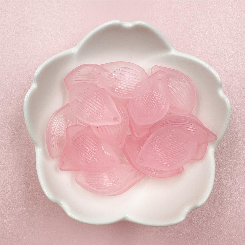 16*25 мм Изысканный головной убор Акриловый лист лотоса разбросанные бусины 20 шт. Материал полупрозрачные серьги Ювелирные аксессуары DIY Цветочный букет ручной работы