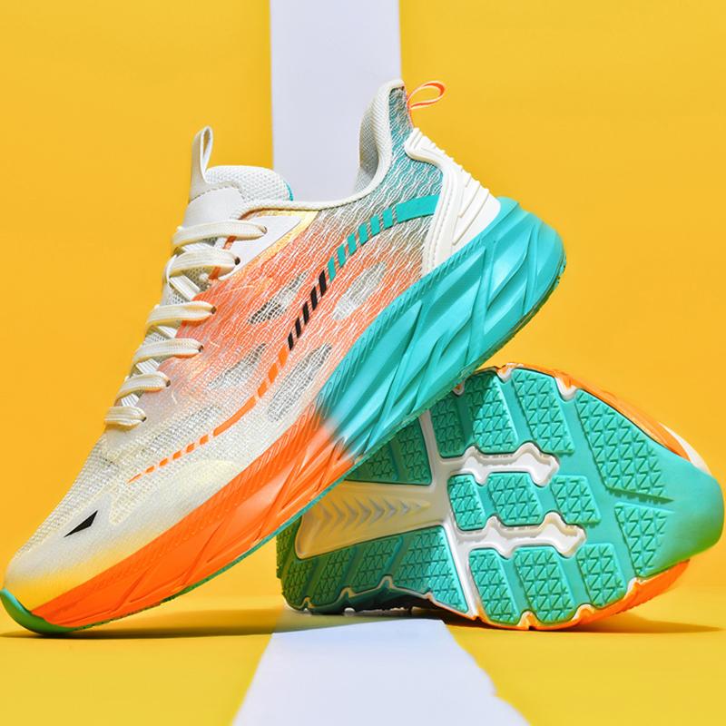 Men's Running Shoes Big Size Lightweight EVA Flat Soft Jogging Shoes Pro Sports Training Mesh Breathable Sneakers for Men