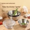 Салатница из нержавеющей стали для кухни: Идеально подходит для замешивания теста, смешивания яиц и выпечки с помощью весов с прямой кромкой.