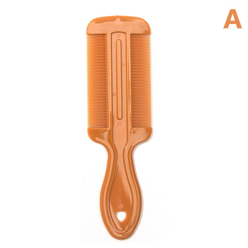 Высококачественный двухсторонний гребень от вшей с ручкой, мелкий зуб, гребень для удаления блох, удаление перхоти для инструментов для укладки