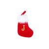 Red Christmas Stocking with 26 Letters for Holiday Tree Ornament Gift Bag