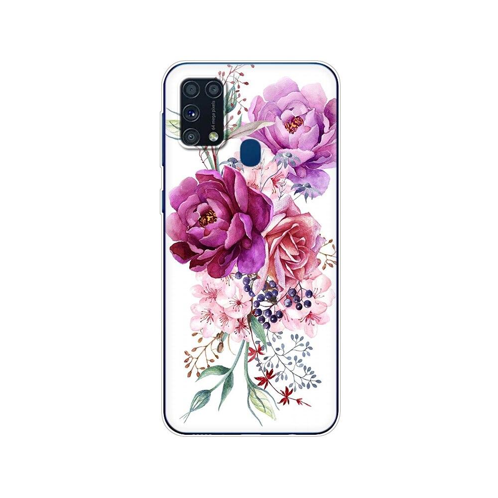 Чехол из ТПУ для Samsung M31, 6,4 дюйма, чехол из ТПУ для Samsung Galaxy M 31 SM-M315 m315, задний чехол для телефона, бампер, зима, снег, Рождество