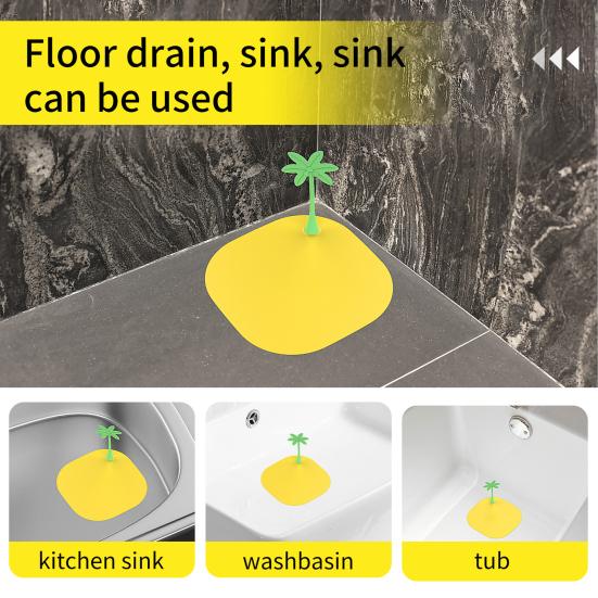 Силиконовая сливная крышка для пола, антиблокировочная, защита от насекомых, устойчивая к запаху, сетчатый фильтр для раковины, легко чистящаяся, складная пробка для раковины для ванной комнаты