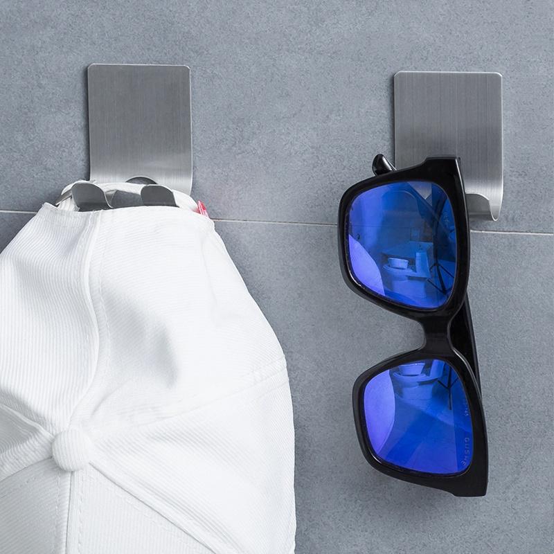 304 Stainless Steel Razor Holder Bathroom Shaving Razor Rack Wall-Mounted Storage Rack Kitchen Hook Organizer