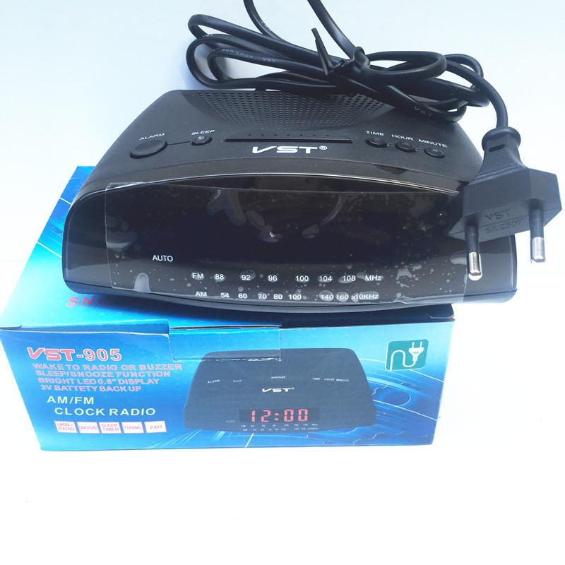 AM и FM двухканальное радио Светодиодный цифровой будильник Радиоуправляемый будильник Сетевой светодиодный часы Настольные часы