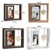 With Heart Pendant Desktop Photo Frame Wooden Photo Display Frame  Home Supplies