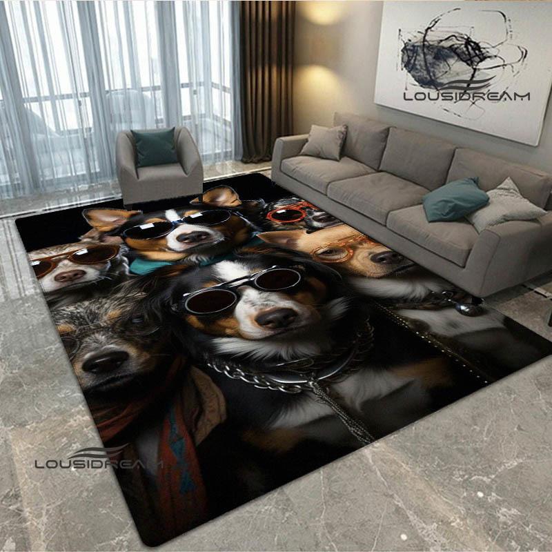 3D Cute dog printed carpet kitchen mats Non -slip carpet outdoor carpets area rug bedroom decor pink room decor birthday gift