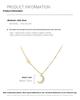 Banyan Tree S925 Silver Star & Moon Clavicle Necklace - Korean Niche Design with Diamond Accent