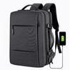 Men's Business Casual High-Capacity Backpack - Sleek, Solid-Color for Commuting & Travel