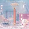 Jade Roller for Face 3 in 1 Electric Vibrating Face Roller Massager Quartz Roller Massager Skin Tightening Rose Gold
