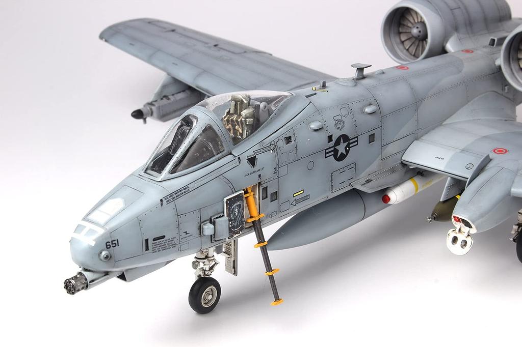 Серия самолетов Штурмовик ВВС США Thunderbolt II Авиабаза Осан Пластиковая модель Platz/Italeri 1/48 A-10C TPA-3