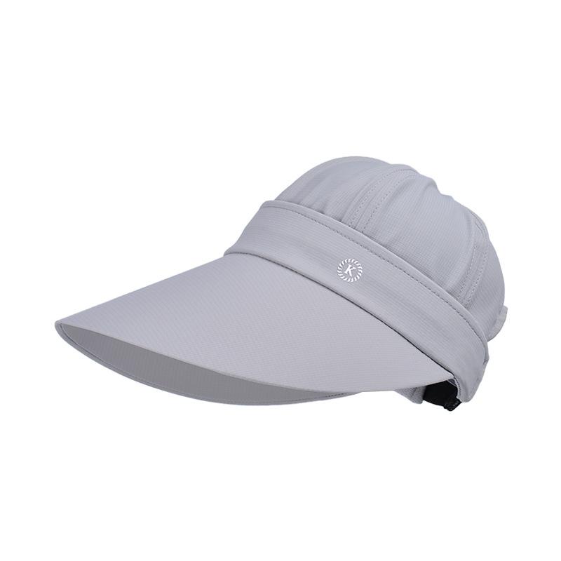 Long Brim Sun Visors for Women Removable Empty Top Baseball Caps Outdoor Cycling Hiking UV Protection Sunshade Travel Beach Hats