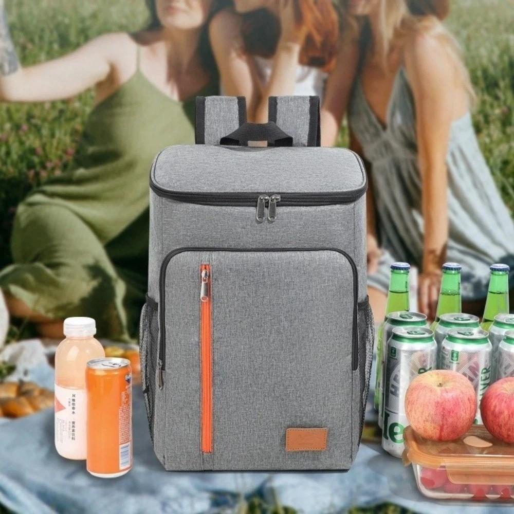 Oxford Insulated Backpack Insulated Large Capacity Cooler Bag Portable Thermal Lunch Bag Picnic