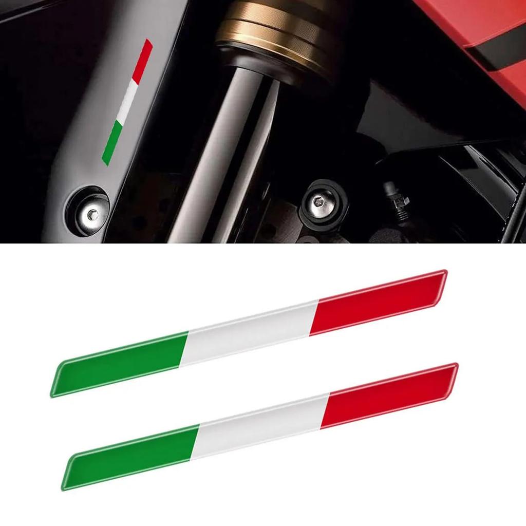 Italian Flag Sticker for Car - Truck Decor Sticker - 3D Adhesive Graphic for