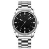 Men Watch Stainless Steel Business Style Waterproof Leisure Quartz Wristwatch