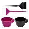 2pcs/set Anti-Static Coloring Hair Dye Brush and Bowl Plastic Hair Tint Tool  Home