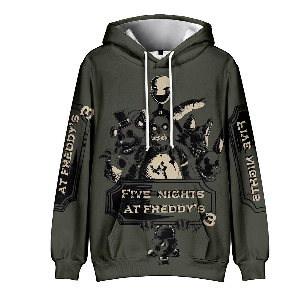 Худи мужское Five Nights At Freddy's Мужчины Женщины Уличная одежда Пуловеры Худи Толстовка Одежда