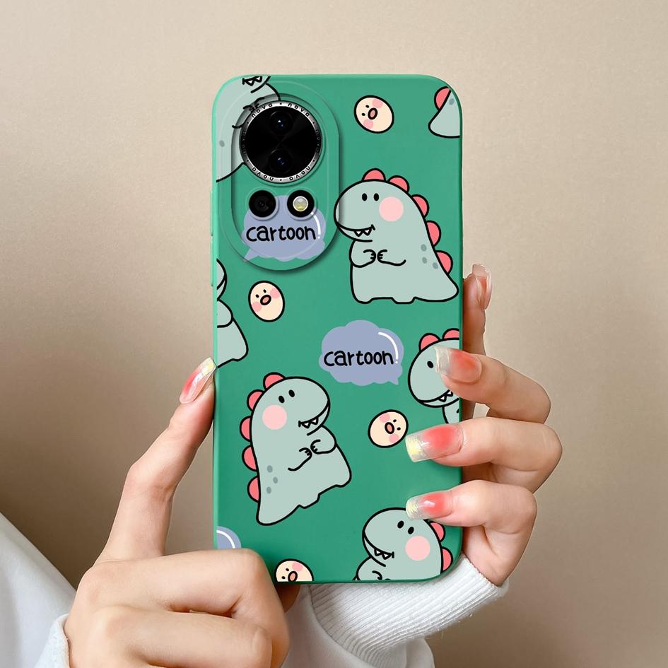 Cover For Huawei Nova 12 Ultra 12i Phone Case Popular Bear Dinosaur Silicone Soft Shockproof Bumper For Huawei Nova 12 Pro Funda