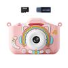 Children's Dual Lens Cartoon Digital Camera with Selfie, Video, Game, and Music Features