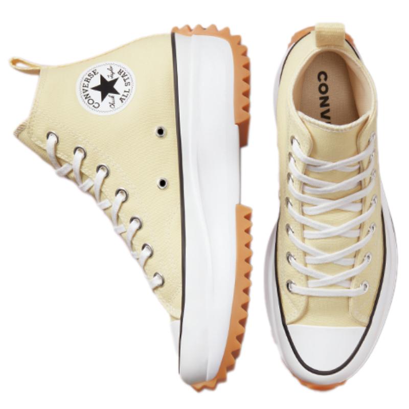 Converse Повседневные парусиновые кеды на платформе Run Star Hike с высоким верхом, унисекс, бледно-желтые