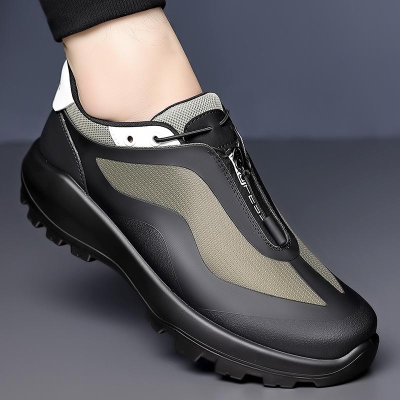 Новая кожаная повседневная мужская обувь Дизайн Кроссовки Мужские Уличные Кроссовки Обувь для ходьбы Спортивные Ботинки для пешего туризма Беговые Теннисные Мягкая подошва