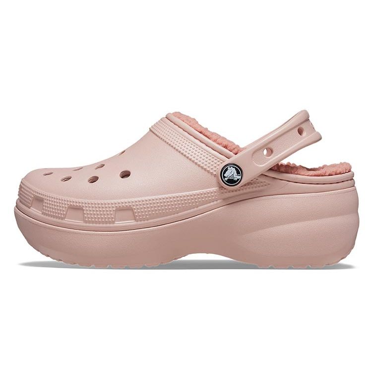 Crocs Classic Cloud Warm Cotton Clogs Women Footwear Mineral-Pink 207938-6TY
