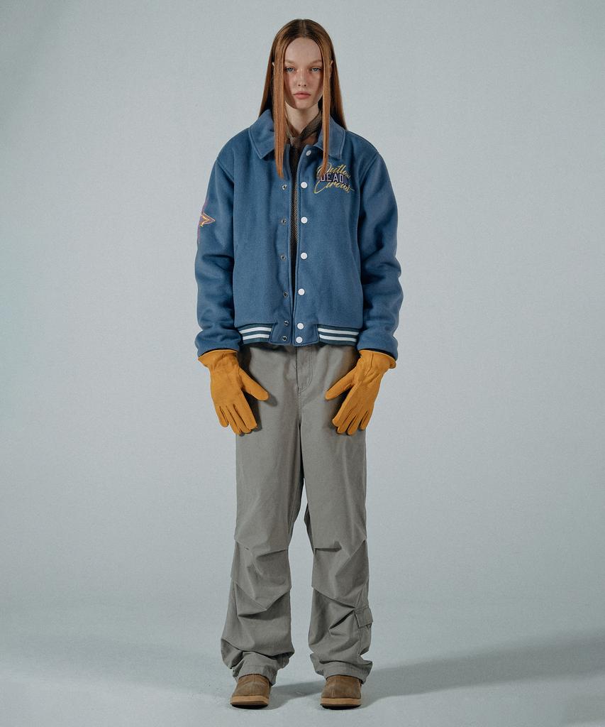 Куртка-бомбер Sculptor Varsity Standard Синяя