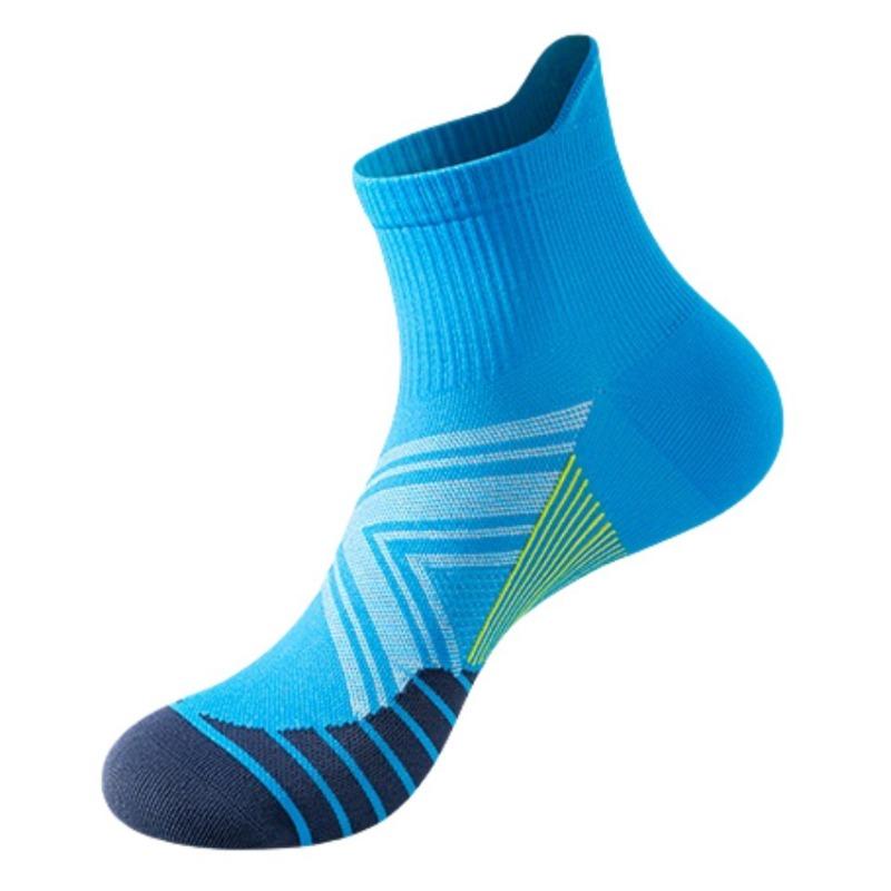 Professional Marathon Running Socks, Men's Mid-calf, Summer Anti-slip Breathable Quick-drying Socks, Fitness Compression Sports Socks, Short Calf