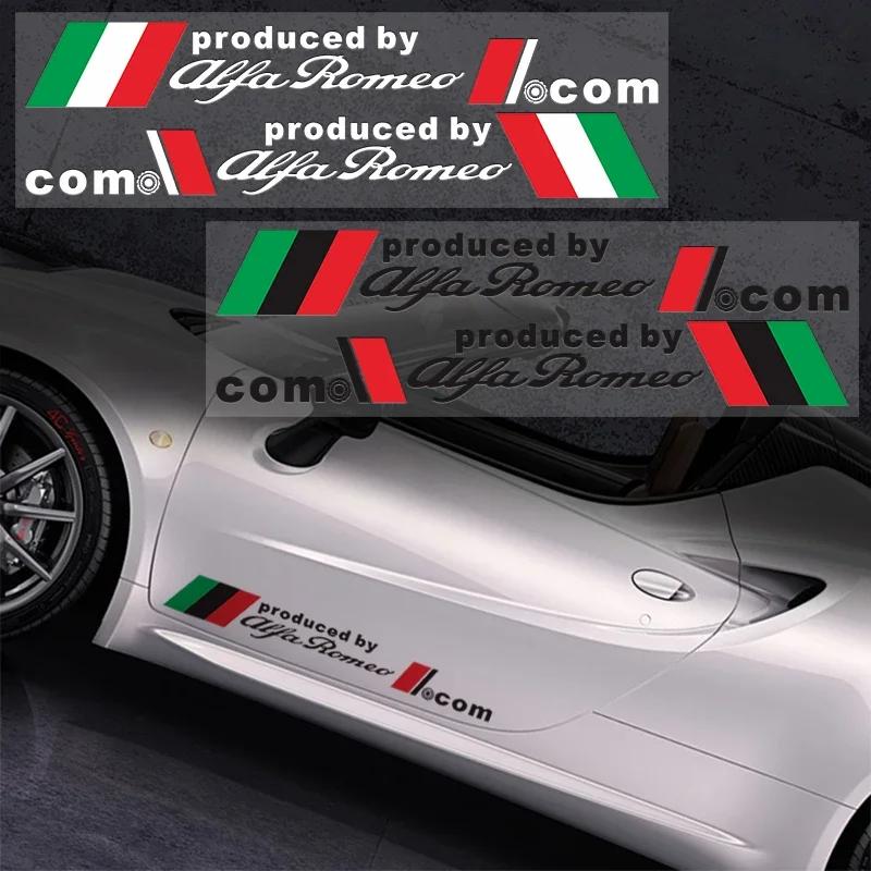 Car Door Window Laser Reflective Stickers for Alfa Romeo 159 156 147 166 Giulia Giulietta Stelvio Mito Gt Brera Spider Spontivd