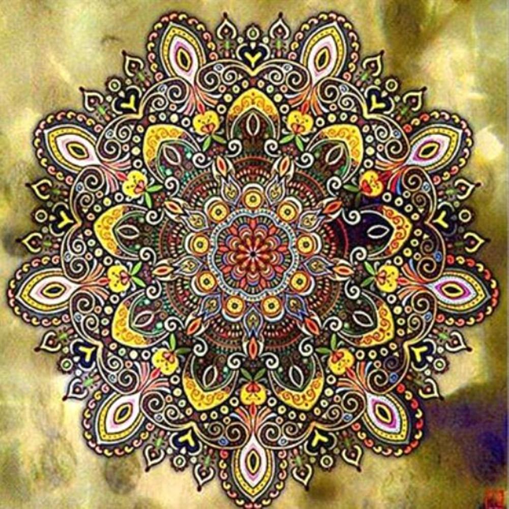 5D алмазная живопись полный алмаз животных круглый алмаз мозаика узор Мандала цветок Diy вышивка крестиком украшение дома ручная работа