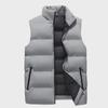 Men's Lightweight Cotton Sleeveless Vest - Warm Outerwear for Spring, Autumn, and Winter