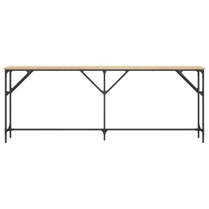 VidaXL Table console chêne sonoma 200x29x75 cm bois d'ingénierie 837778