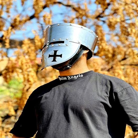 Templar Helmet, Medieval Crusader Helmet,  Medieval Armor Knight Helmet,