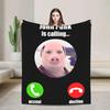 I Love John Pork Red Heart Plush Blanket Kids White Letter Print Flannel Bedding Throws for Home Decor Warm Design Bedspread