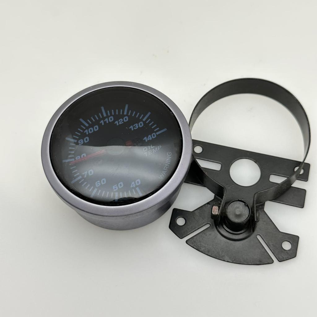 HD 60mm Gauge Oil Temp Gauge 40~140 ℃ Celsius 12 Volt Auto Instrument Motorcycle Oil Temperature Meter with Oil Temp