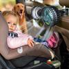 Two-Head 3 Speed 360° Rotation Car Back Rear Seat Fan Car Cooling Fan Air Cooling Fan Headrest Fan