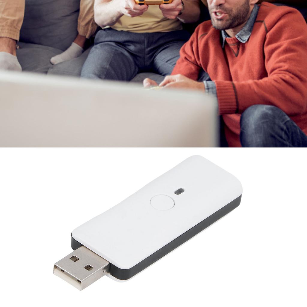 Беспроводной адаптер контроллера Подходит для USB-адаптер-конвертер для беспроводного контроллера Поддерживает Переназначение клавиш
