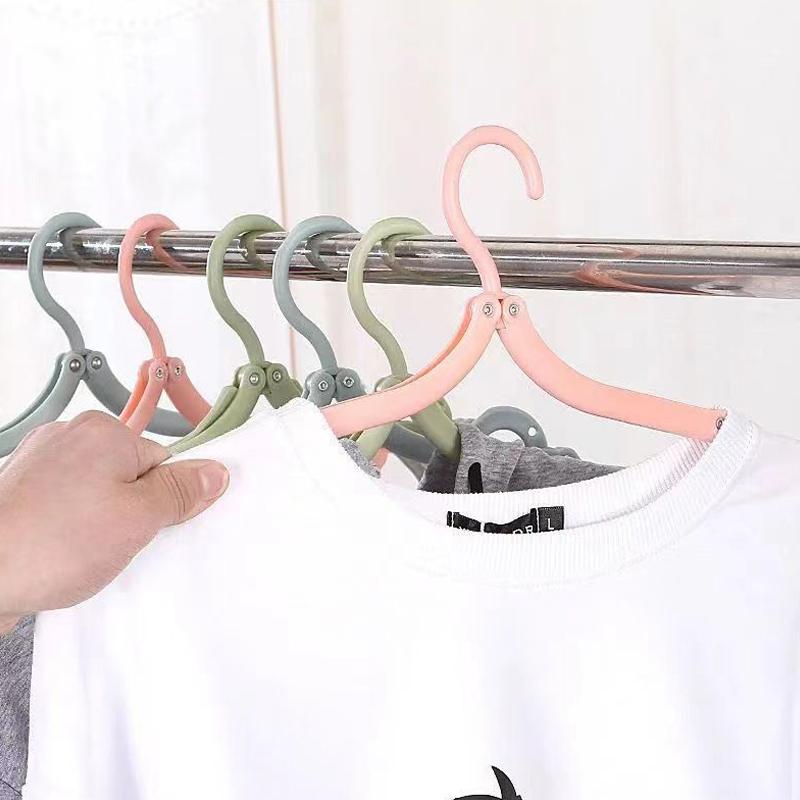 Случайная многофункциональная пластиковая вешалка для одежды, экономящая место в дороге, складная вешалка, креативная вешалка для одежды, детская вешалка