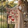 Valentine's Day Garden Flag Outdoor Date Party Decoration Flag Love Print House Door Welcome Flag