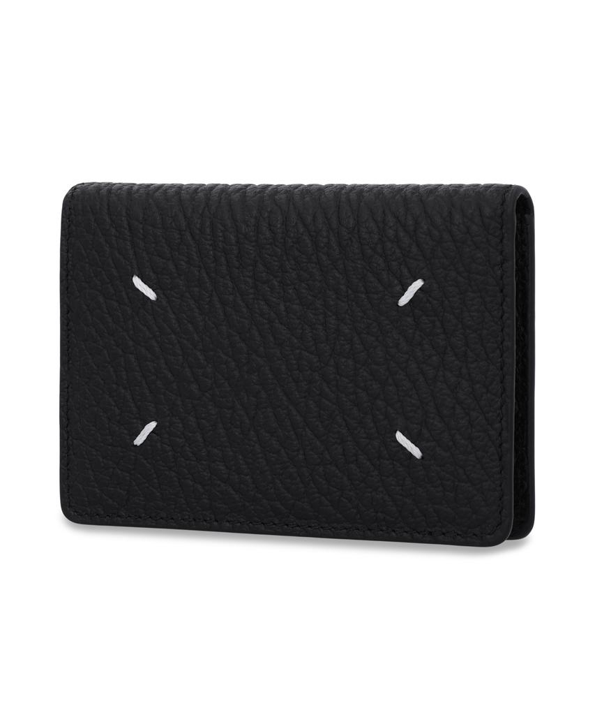 Maison Margiela 4-Stitch Slim 2-Card Holder - Black / Sa1Vx0011P4455T8013