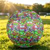Size 5 Football Plants vs. Zombies Pattern, Wear‑Resistant Soccer Ball for Match Training Daily Sports Play