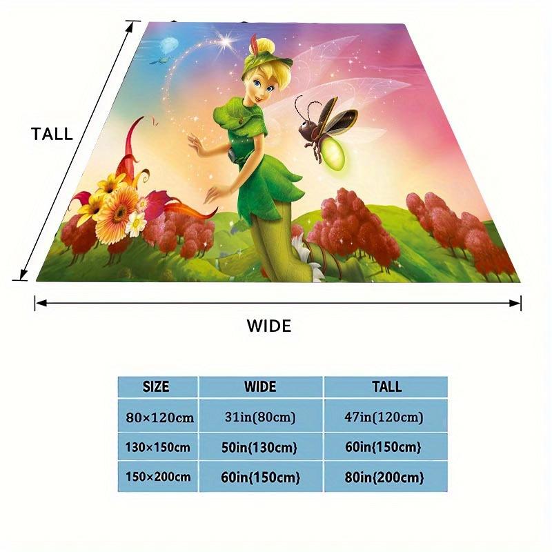 1pc Fairies Printing Blanket Soft, All Season Throw for Living Room, Bedroom,Personalized Gift with Adorable Cartoon Design