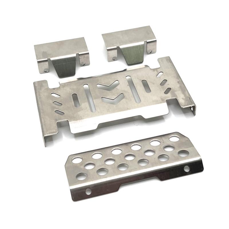 Metal Stainless Steel Chassis Armor Guard Protection Protector Skid Plate for YIKONG YK4106 YK4107 1/10 RC Car Upgrade Parts